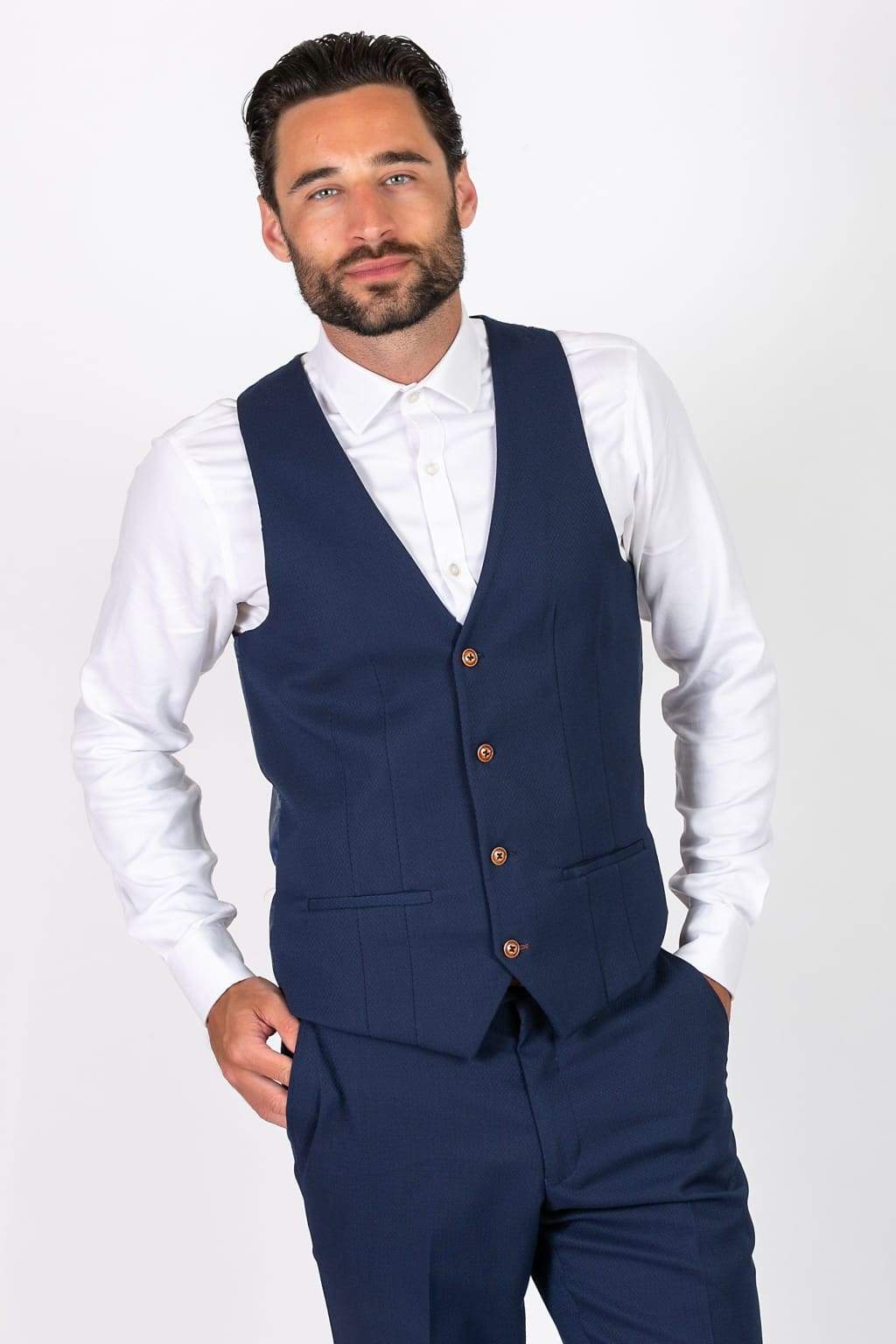 Buy Gadgets Appliances Men's Slim Fit Formal/Party Waist Coat with Matching  Trousers (Trousers Waistcoat Set) Navy Blue at Amazon.in