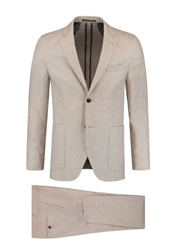 Michael Kors Stone Premium Pure Linen 2 Piece Suit - Suits