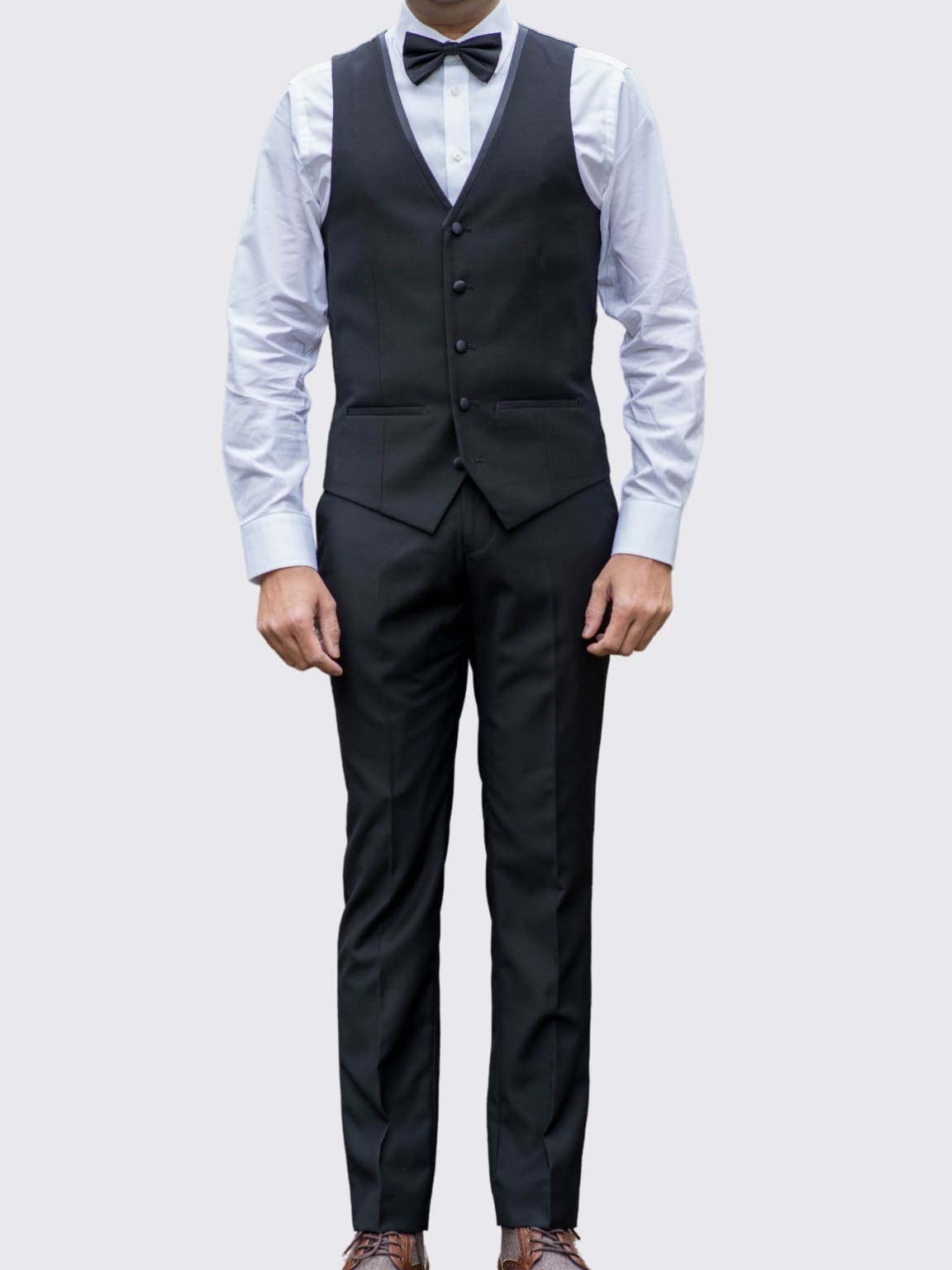 Grey waistcoat store black pants