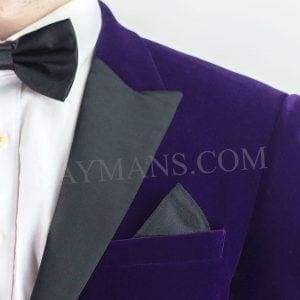 Rosa Lilac Slim Fit Velvet Style Jacket - Suit & Tailoring