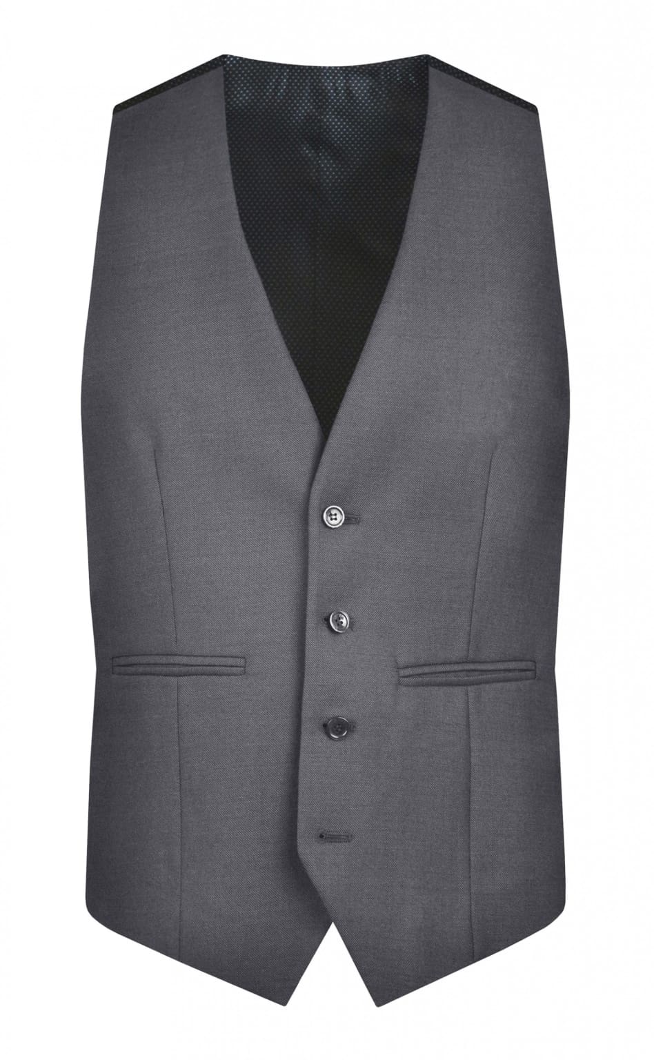 Torre | Torre Colt Grey Plain Men’s Waistcoat - MENSWEARR