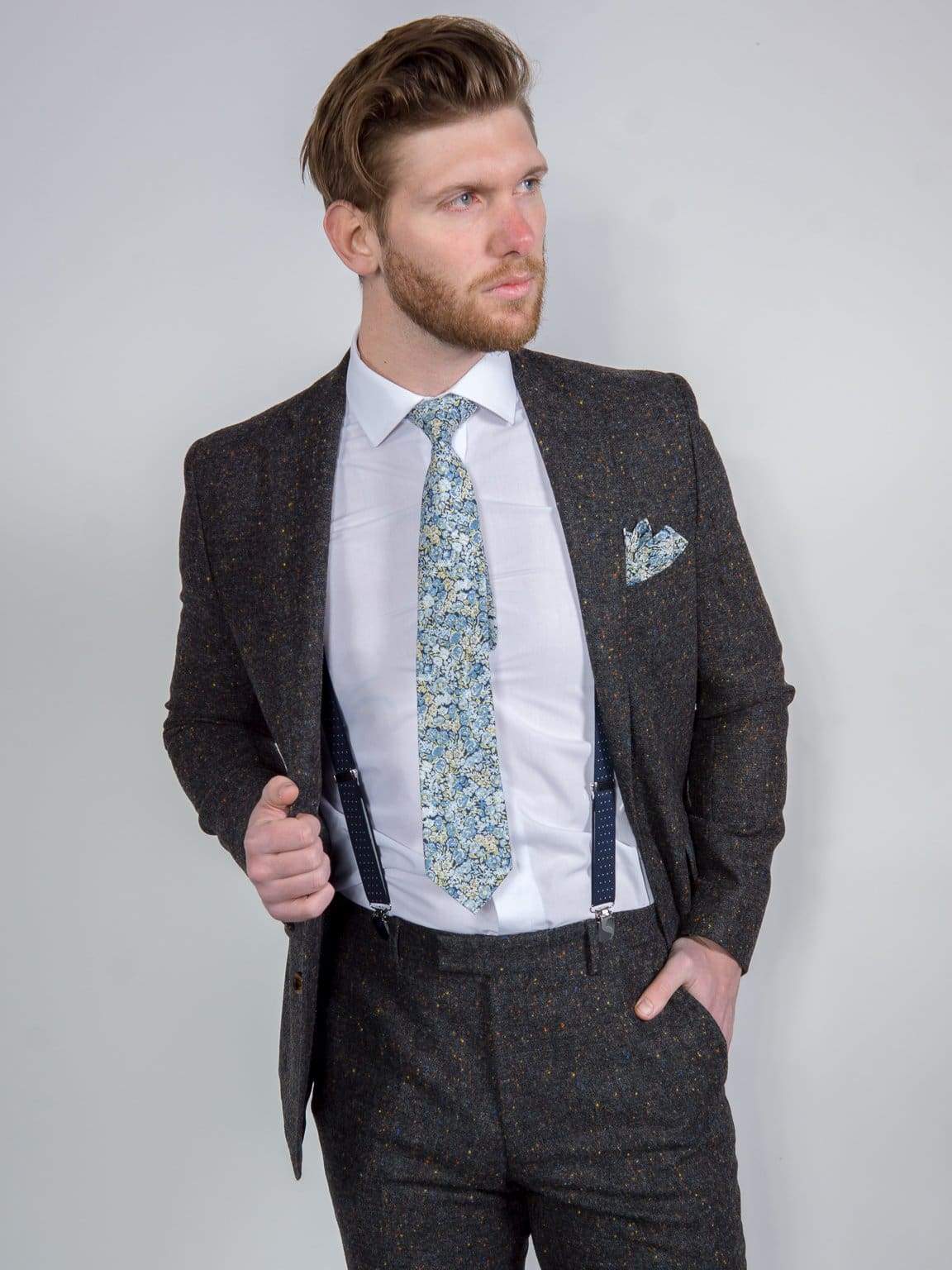 Grey donegal hotsell tweed jacket